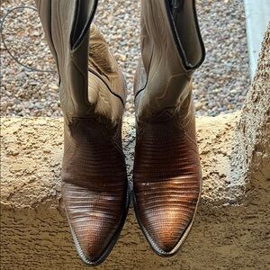 Men's Brown Leather Western Boots